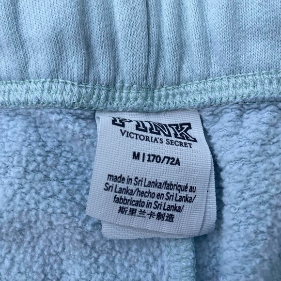 Victoria’s Secret PINK Blue & White Wide Leg Sweatpants - Picture 4 of 7